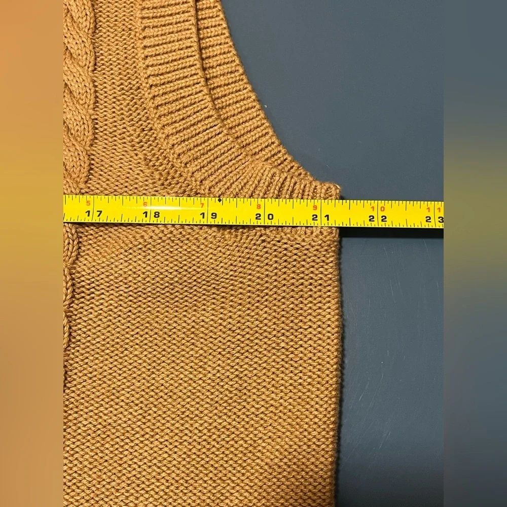 NEW J. Crew Factory Cotton Cable Knit Sweater Vest